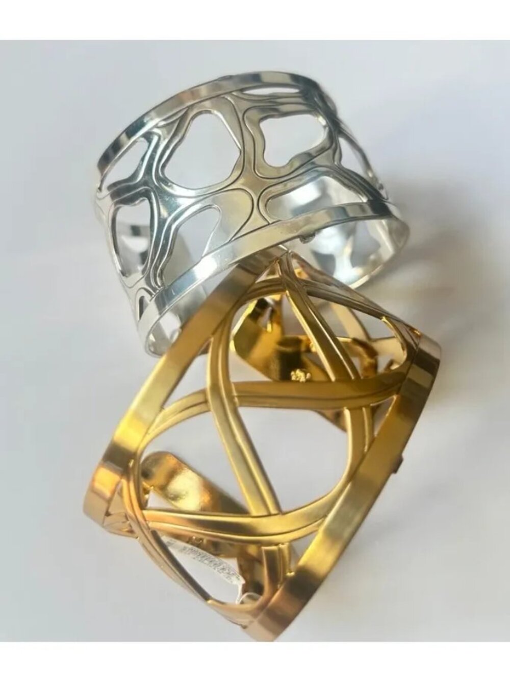 Brighton Lot of 2 christo cuffs bracelet  1 Gold Sydney 1 Silver Nairobi  NWT
